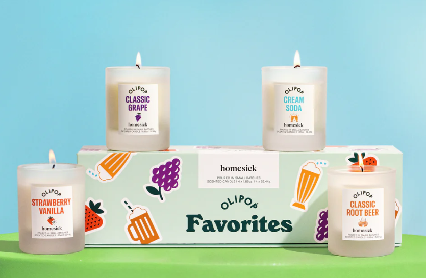 Homesick soy wax candles