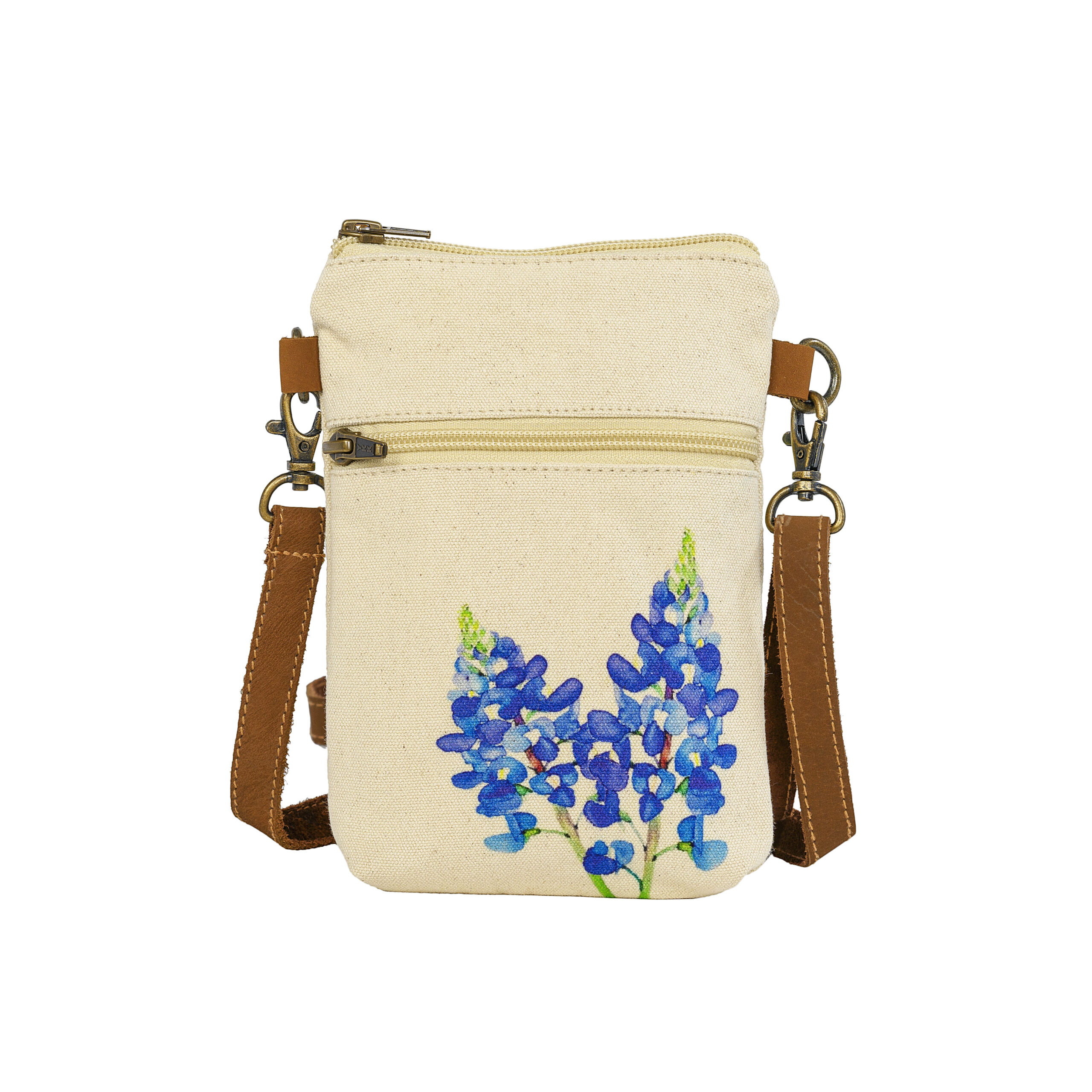 Cott N Curls bluebonnet crossbody
