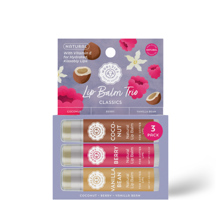 Woolzies Natural Lip Balm Trio