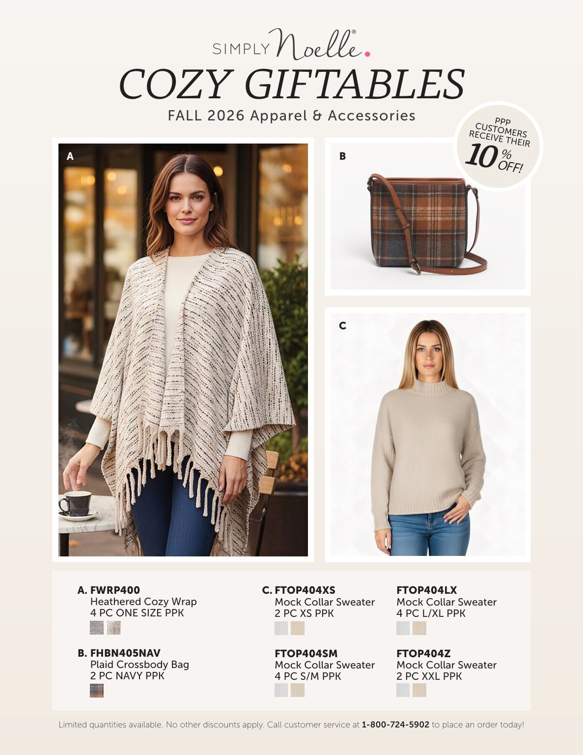 Simply Noelle November 2026 vendor flyer, Cozy Giftables